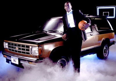 Jordan advertising for Chevrolete